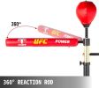 Happybuy Boxing Speed Trainer, Punching Bag Bar, Training Boxing Ball with Reflex Bar & Gloves, Solid Speed Punching Ba