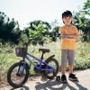 C14111A Kids Bike 14 inch for Boys & Girls with Training Wheels, Freestyle Kids' Bicycle with Bell,Basket and fender.