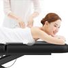 80 Inches Wide -Beauty Salon Beauty Bed Modern Massage Bed - Black 10*10 square leg iron frame structure - No adjustable backrest DDAMC-2Z-B-LKJ
