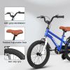 A14114 Kids Bike 14 inch for Boys & Girls with Training Wheels, Freestyle Kids' Bicycle with fender.