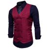 Men's Suit Vest Slim Fit Double Breasted Dress Vest
