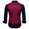 Men's Suit Vest Slim Fit Double Breasted Dress Vest